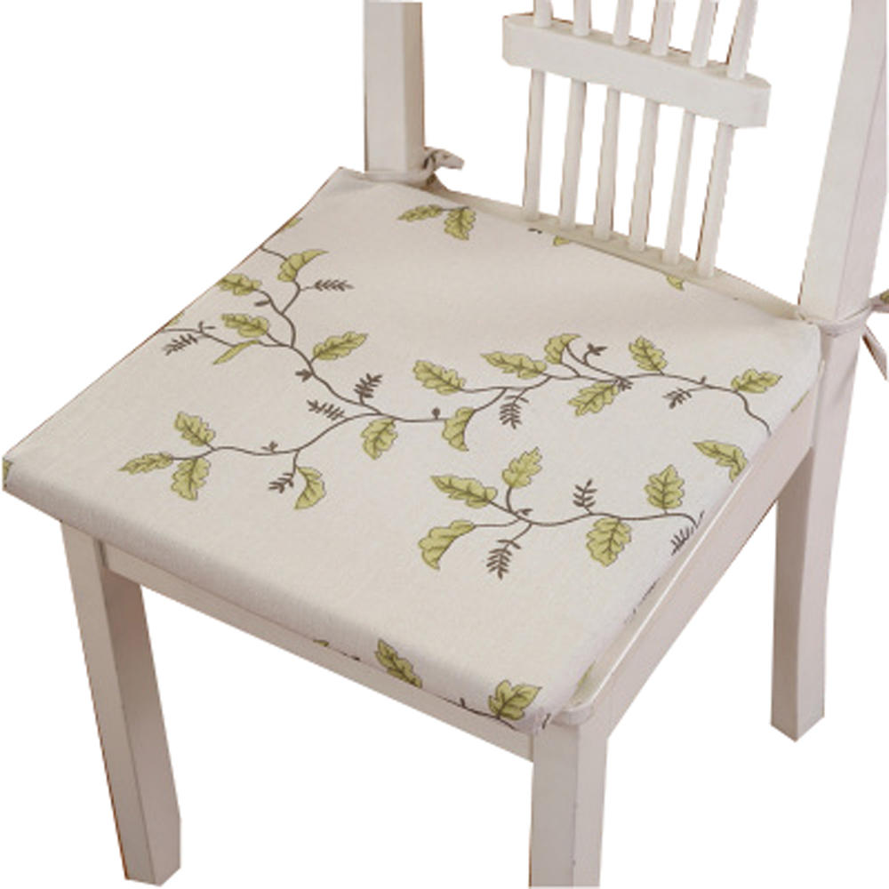 WuKong Paradise Breathable Seat Cushion Chair Cushion Student Stool Pad 15.35"x15.35"(Green Leaf)