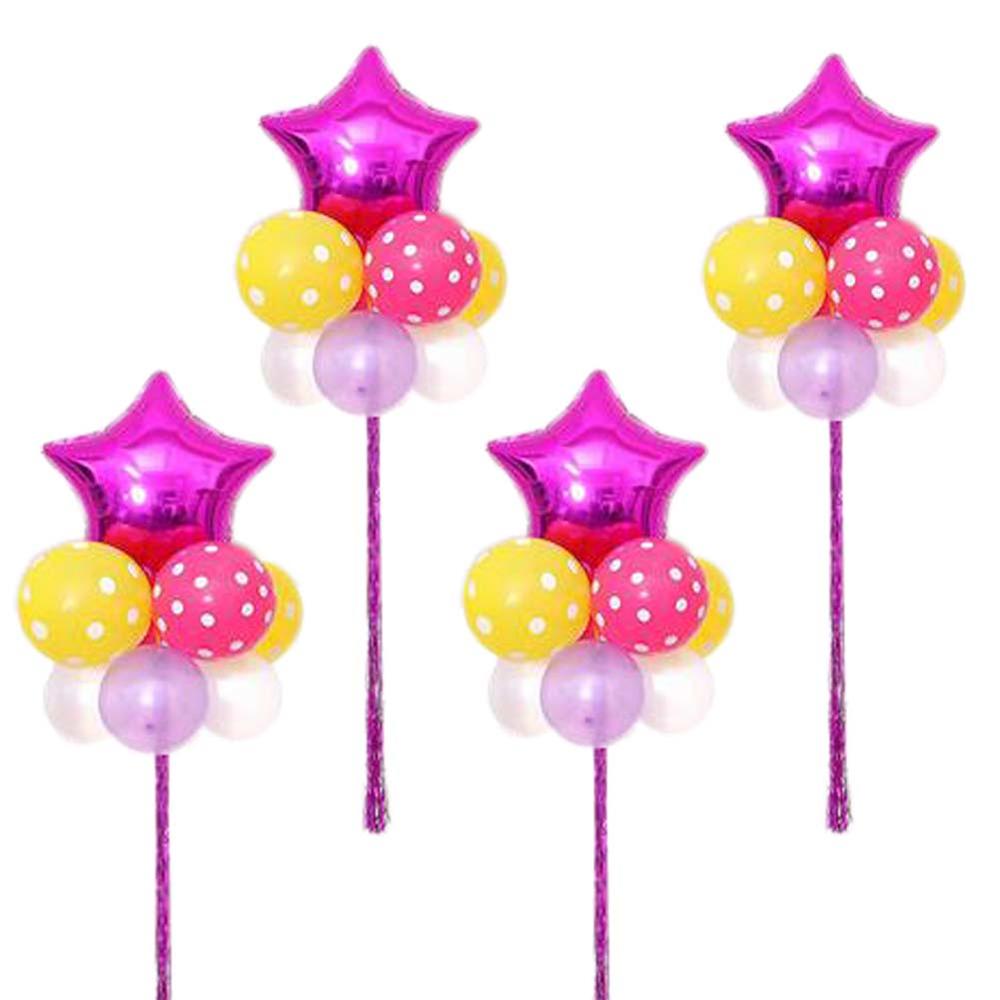 Panda Superstore Balloons Set 4 Latex Party Wedding Star Heart-shaped Birthday Arrange In Groups