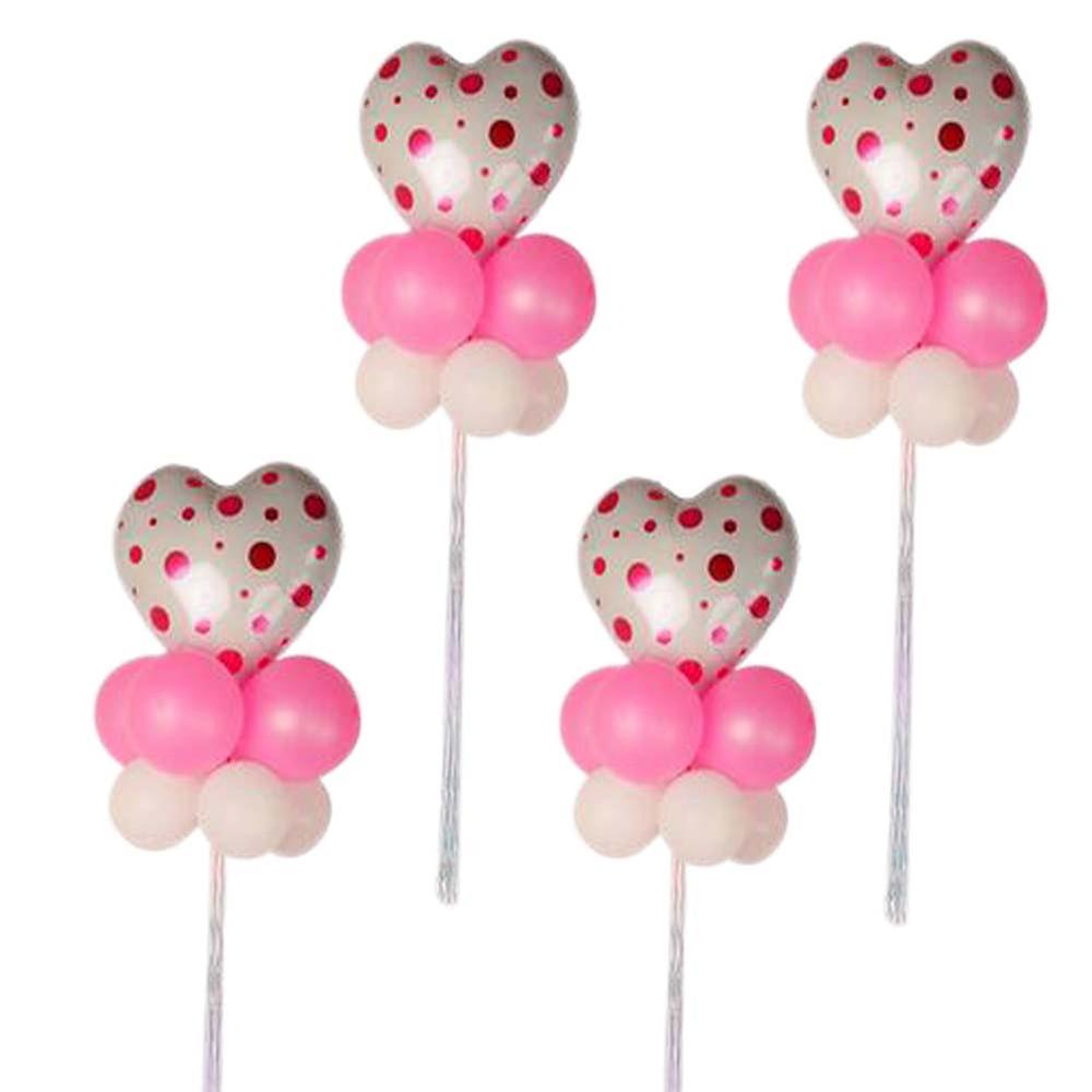 Panda Superstore Set 4 Birthday Arrange In Groups Latex Party Wedding Heart-shaped Star Balloons