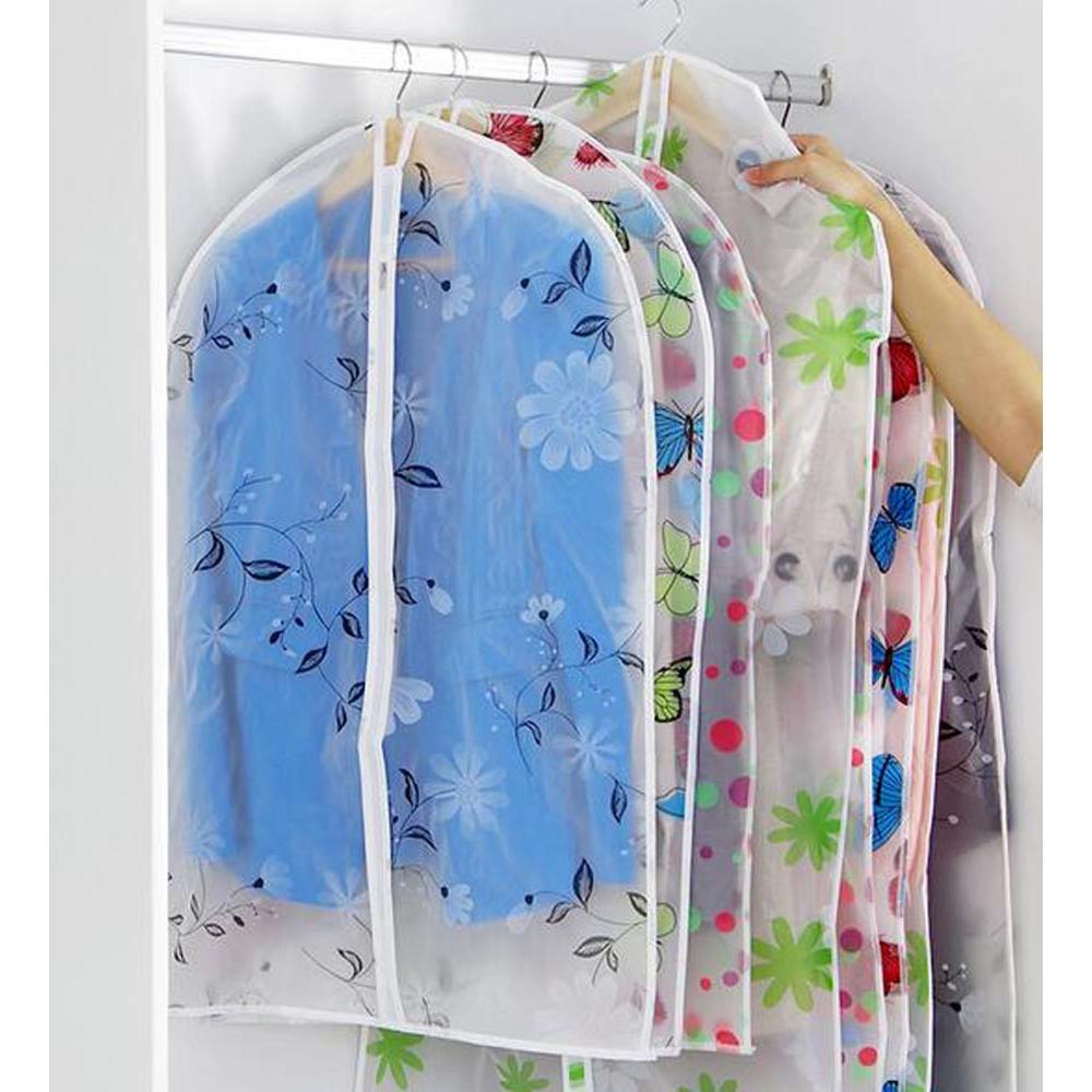 Panda Superstore 5Pcs Home Portable Clothes Dust-proof Cover Oxford Cloth Waterproof Cover, Maple
