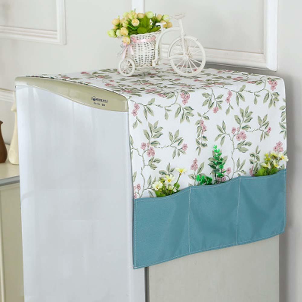 George Jimmy Farmhouse Style Cover Cloth Refrigerator / Washing Machine Protective Cover Storage Bag_A6