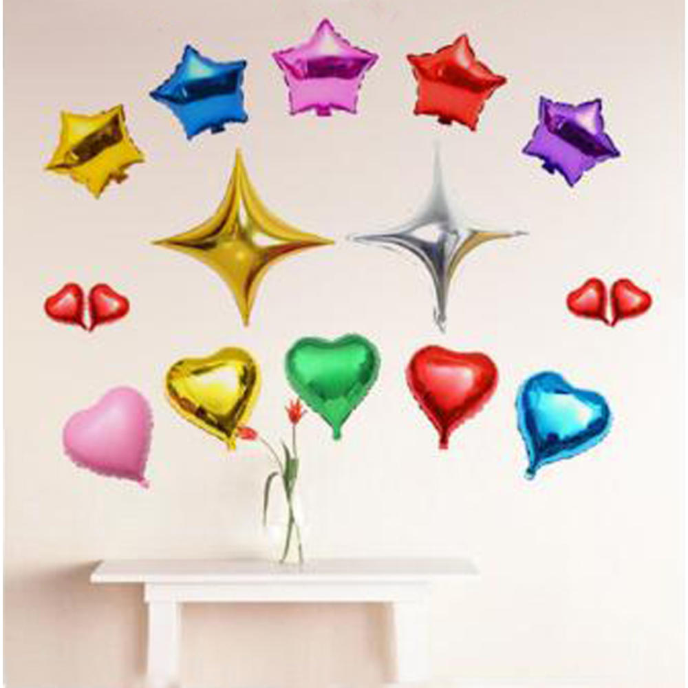 WuKong Paradise Five-pointed star Love Aluminum 10 Pcs balloon ball for Birthday Christmas Wedding Romantic  #4