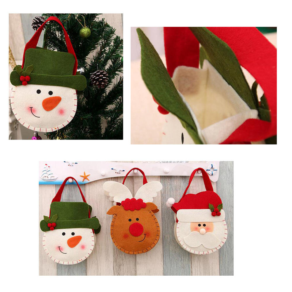 Blancho Bedding Set of 2 Christmas Candy bags, Apple Bags, Great for Christmas Decoration