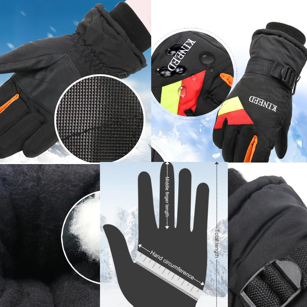 East Majik Men's Outdoor Skiing Gloves Winter Warm Motorcycle Biking Gloves, #11