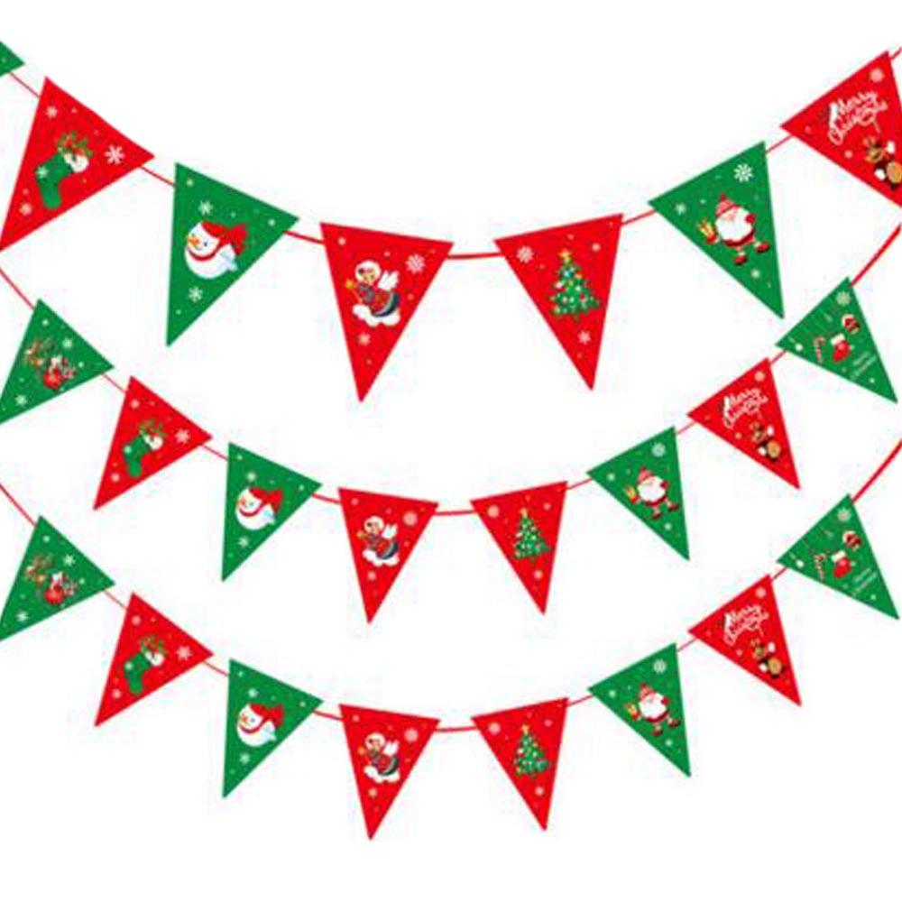 Kylin Express 3PCS Hanging Festival String Flags for Outdoor&Indoor Christmas Party Decoration Xmas Ornaments, #2