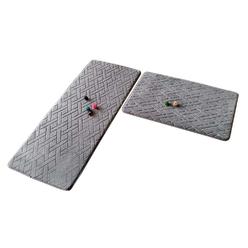 Kitchen Rugs Mats Sears Blancho Bedding Gray 2 Pcs Absorbent Non Slip Kitchen Rugs