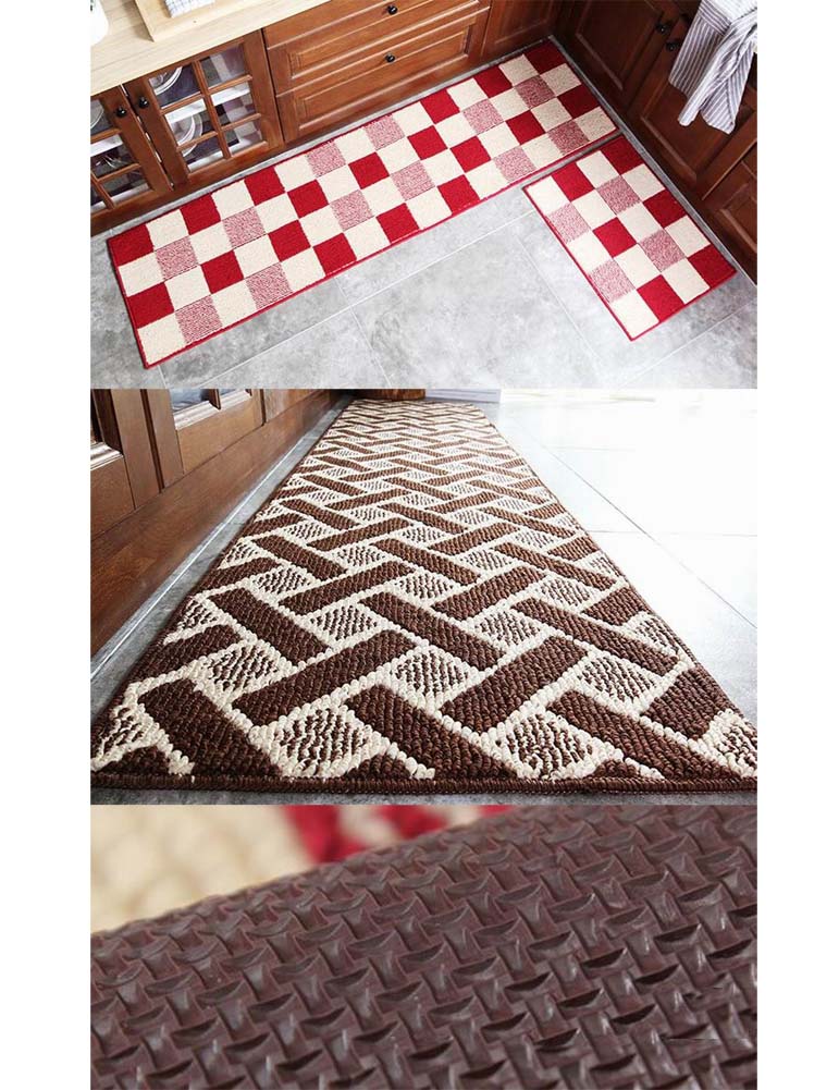 Blancho Bedding C 2 Pcs Absorbent Non Slip Kitchen Rugs 2 Pcs Absorbent Non Slip Kitchen Rugs