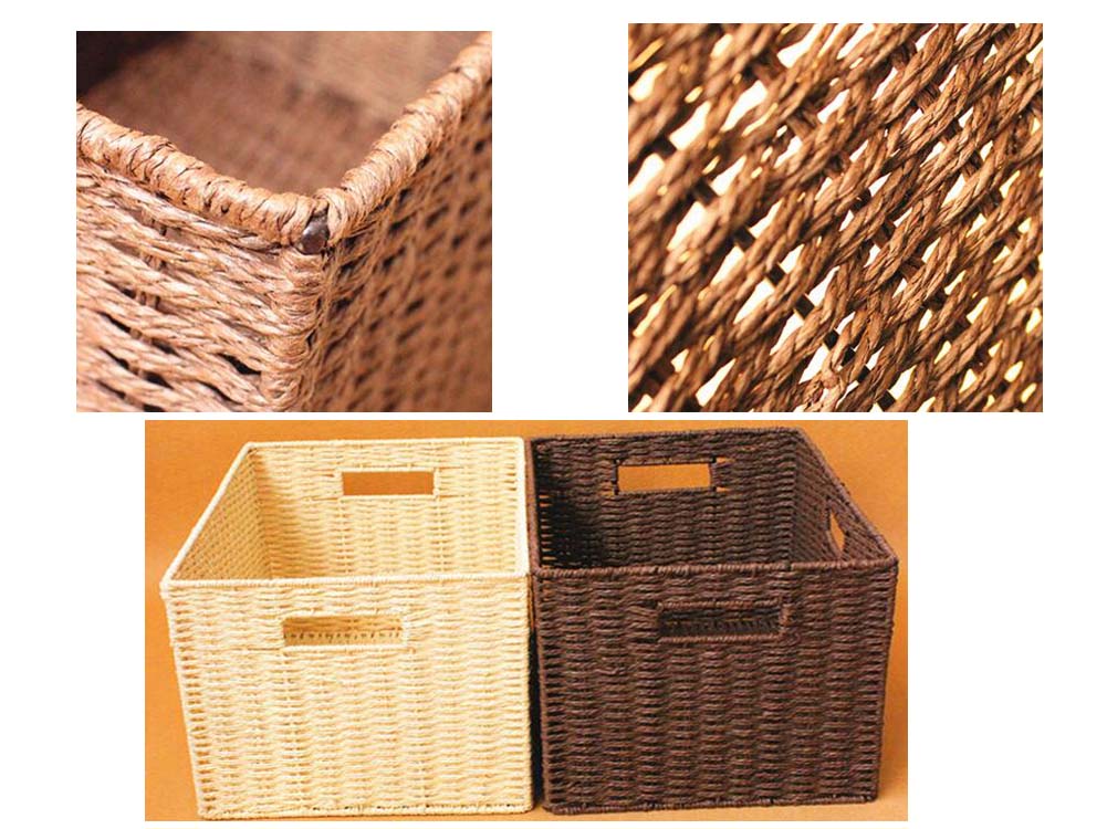 Blancho Bedding Gy Hom3744381 Eric00531 Grass Weave Storage Box Grass Weaving Basket Clothes Toy Storage Baskets A