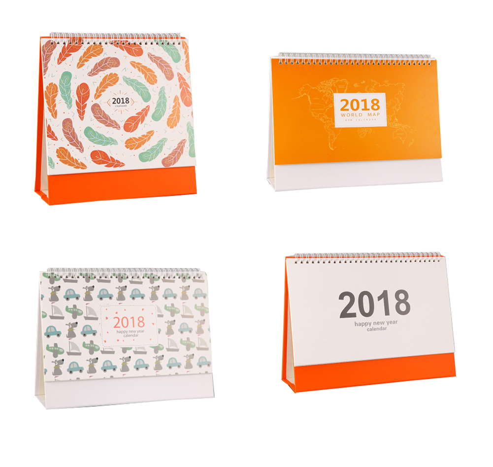 Dragon Sonic 2018 New Tripod Desk Calendar Creative Notebook Ornaments Calendar-R2