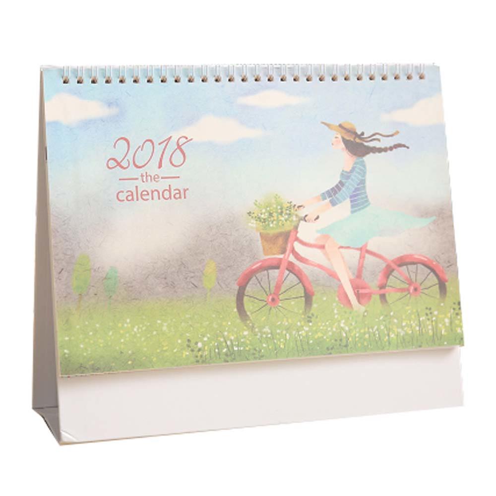 Dragon Sonic Monthly Desk Pad Calendar, 2018 - 2018 Years, 10 x 8.7 Inches, Girl