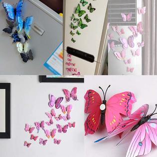 George Jimmy Butterfly 3d Wall Stickers Fridge Stickers Living