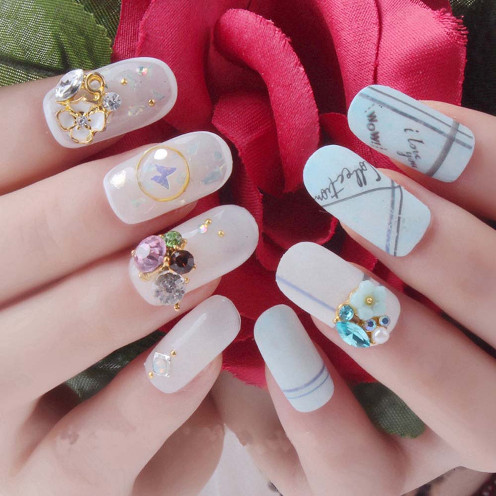 George Jimmy 10 Pcs Diy Nail Art Glitter Nails Decoration Kits