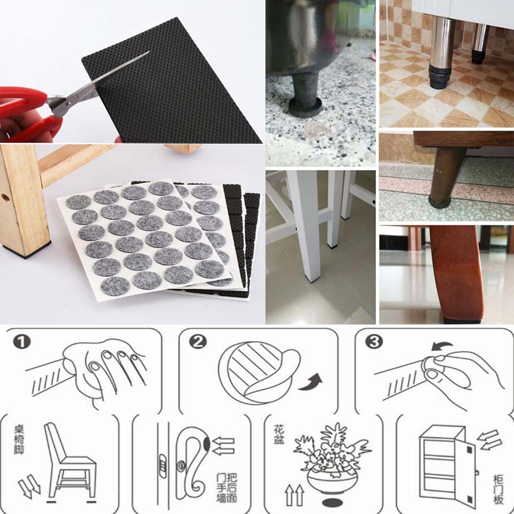 East Majik Black Chair Pads Felt Pads Furniture Pads Best
