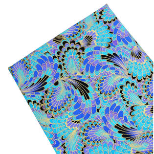 East Majik Japanese Style Diy Fabric Cloth Material Butterfly Pattern Blue 50 145cm