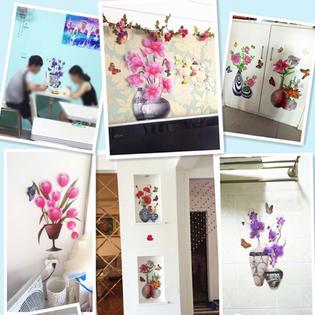 George Jimmy Gj Hom2445485011 Lily01867 Waterproof 3d Flower Pot