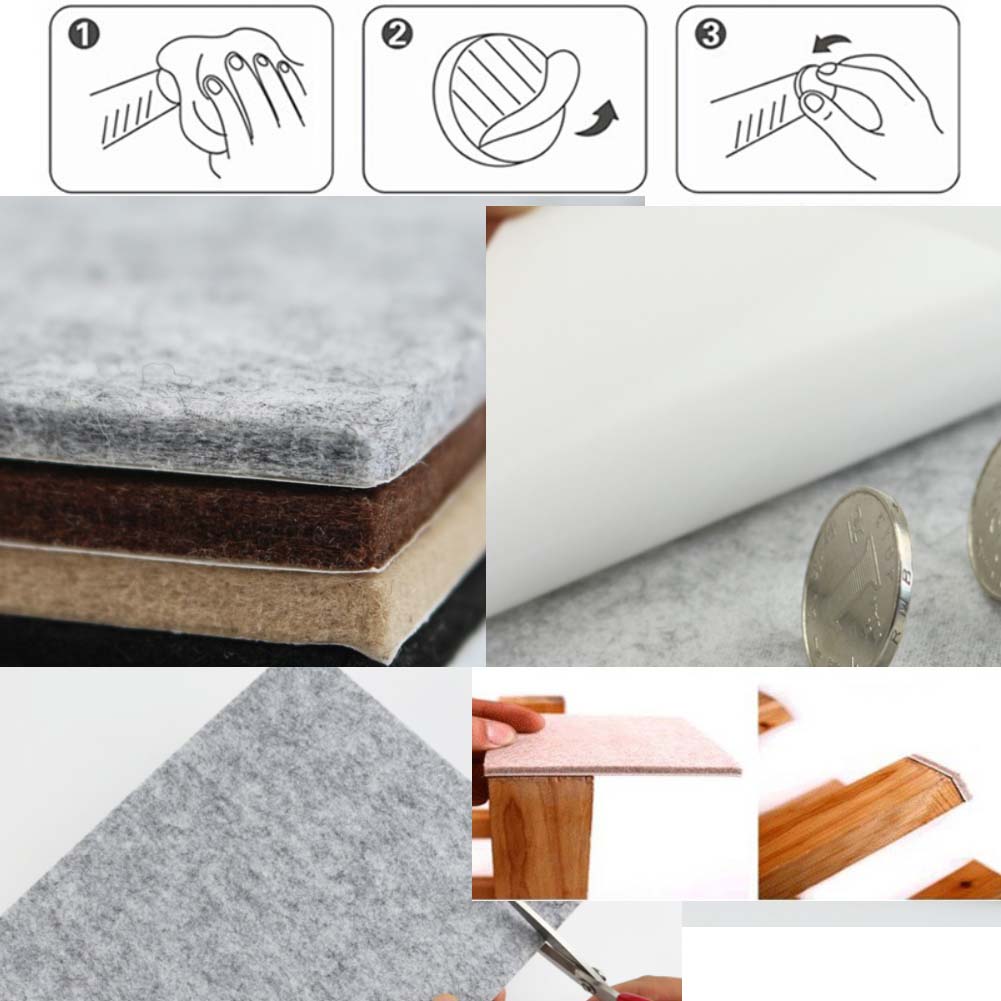 Alien Storehouse Set Of 1 Piece Self Adhesive Furniture Leg Felt