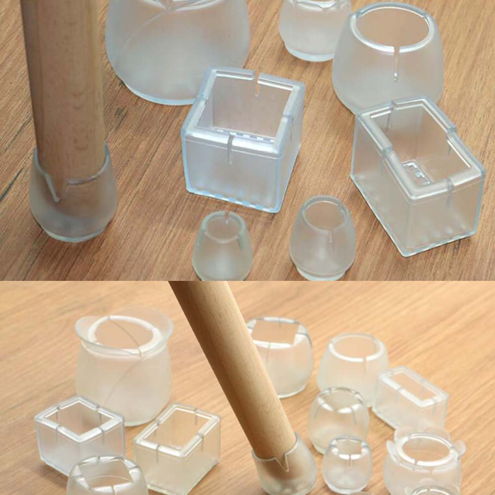 Alien House 24pcs Transpa Silicone Chair Leg Caps Alien House 24pcs Transpa