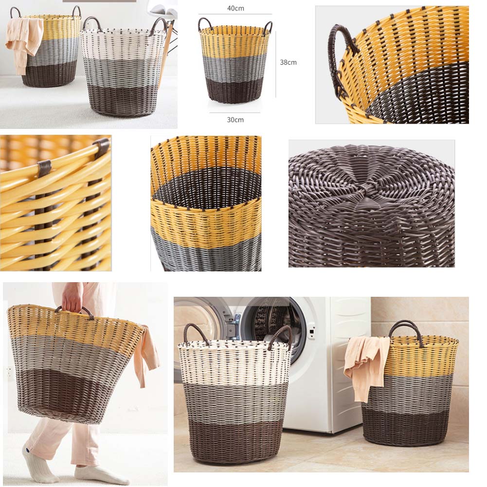 East Majik Large Storage Baskets Laundry Basket With Handle