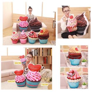 East Majik Decoration Pillow Cake Dessert Shape Simulated Pillow