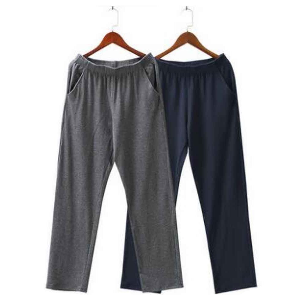 Blancho Bedding Set of 2 Cotton Men's Sweatpants Men's Pajamas Men's Sweats [F]