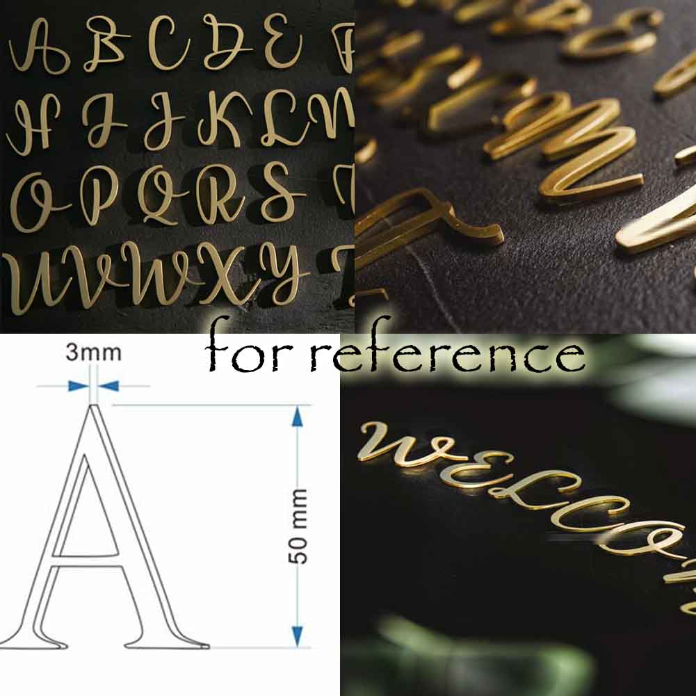 Panda Superstore Modern House Numbers Letters Home Wall Decor