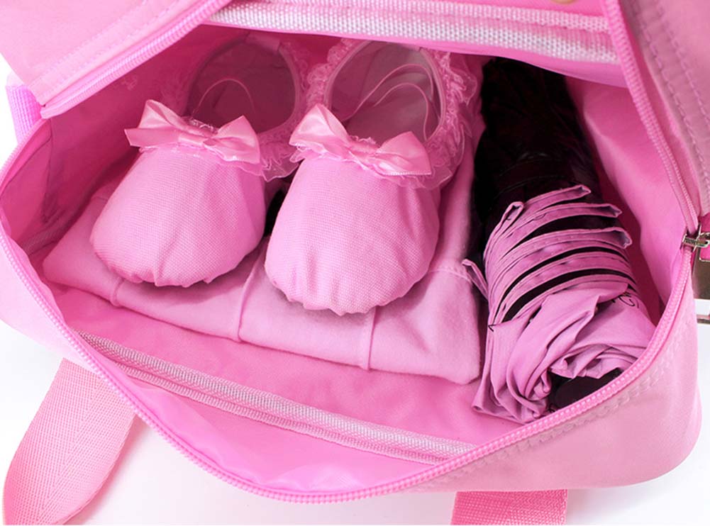 Panda Superstore Girls Ballet Shoes Bag With Lace Dance Equipment Bag Latin Ballet Dance Gym Hand