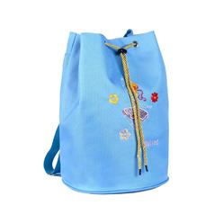 Panda Superstore PS-SPO13285471-KELLY00495-RP Girls Latin Ballet Dance Gym Backpack Embroidery Kids Dance Equipment Drawstring Bag&#44; Blue