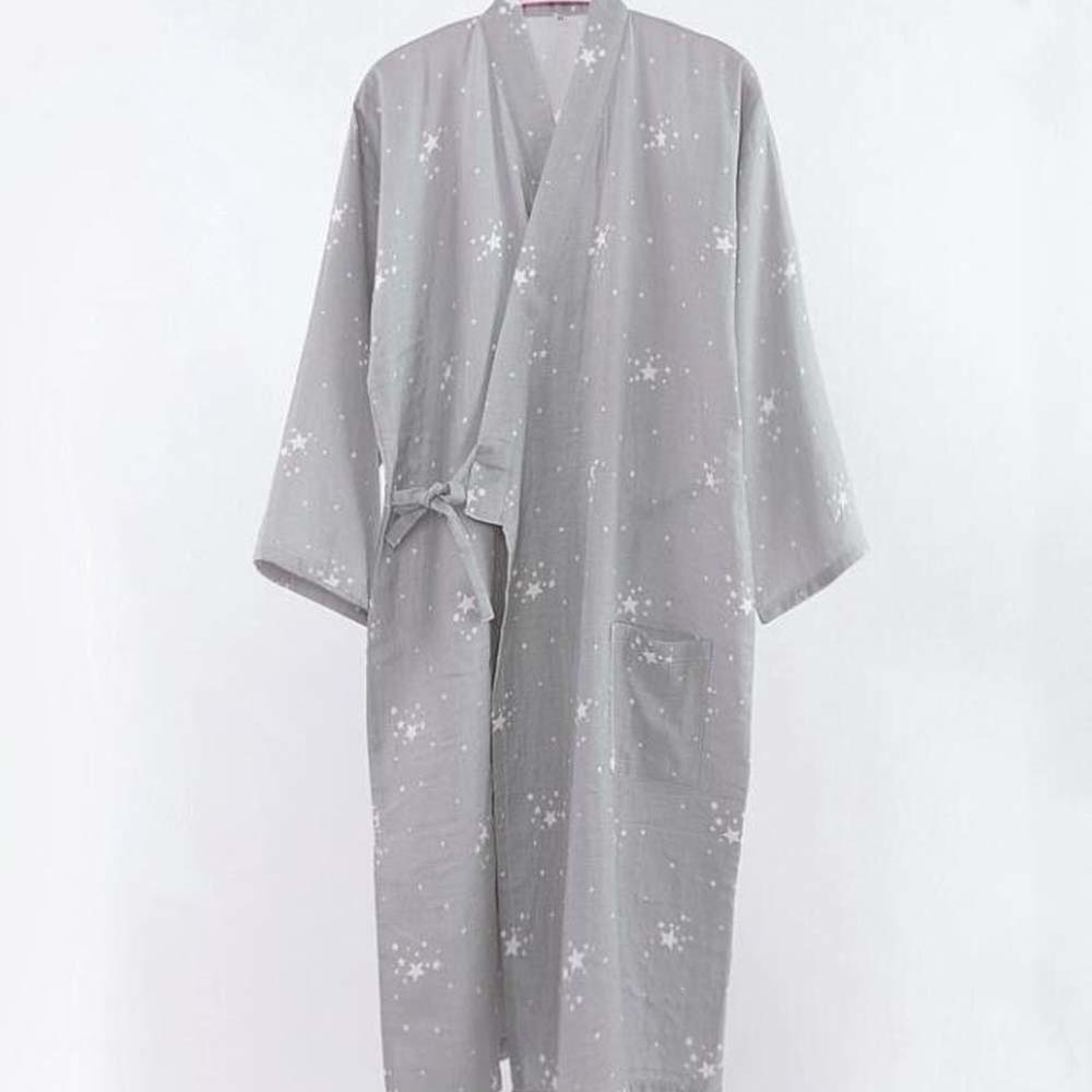 Panda Superstore Summer Cotton Pajama Robe Japanese Style Kimono Yukata for Men