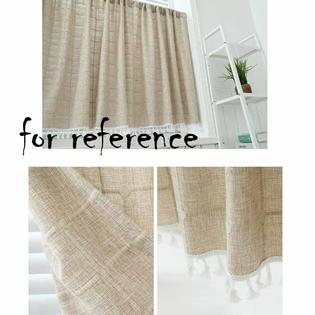 Panda Super Solid Color Modern Half Window Curtain Dormitory Brown Short Curtains Fo Short Curtains Fo, Half Window Curtains