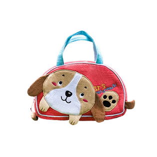 Blancho Bedding Little Dog Embroidered Applique Kids Mini Handbag Cosmetic Bag Travel Wallet 7 1 4 3 2
