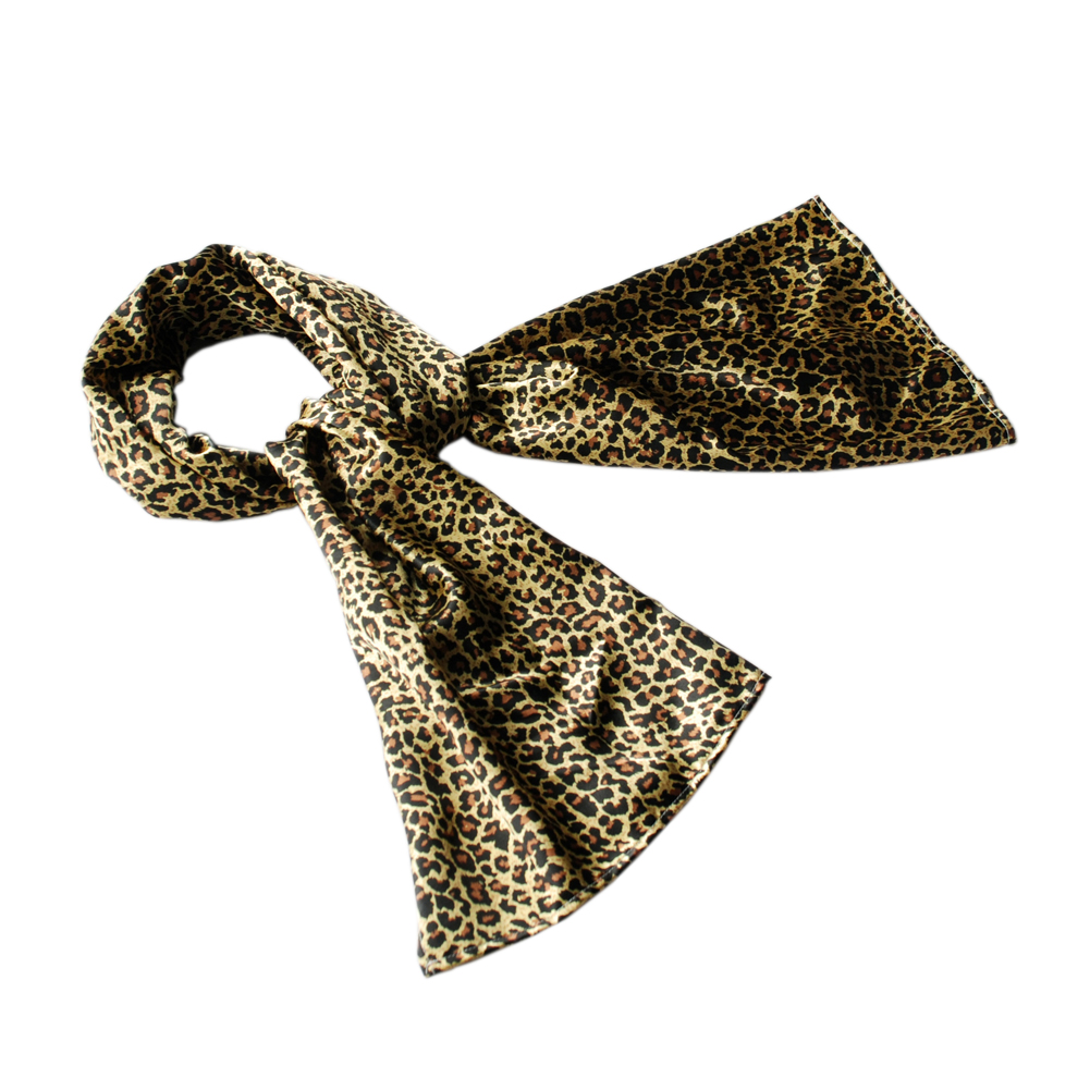 Blancho Brando Gold Leopard Design Fashion Exquisitely Soft Natural Silky Scarf/Wrap/Shawl(Large)