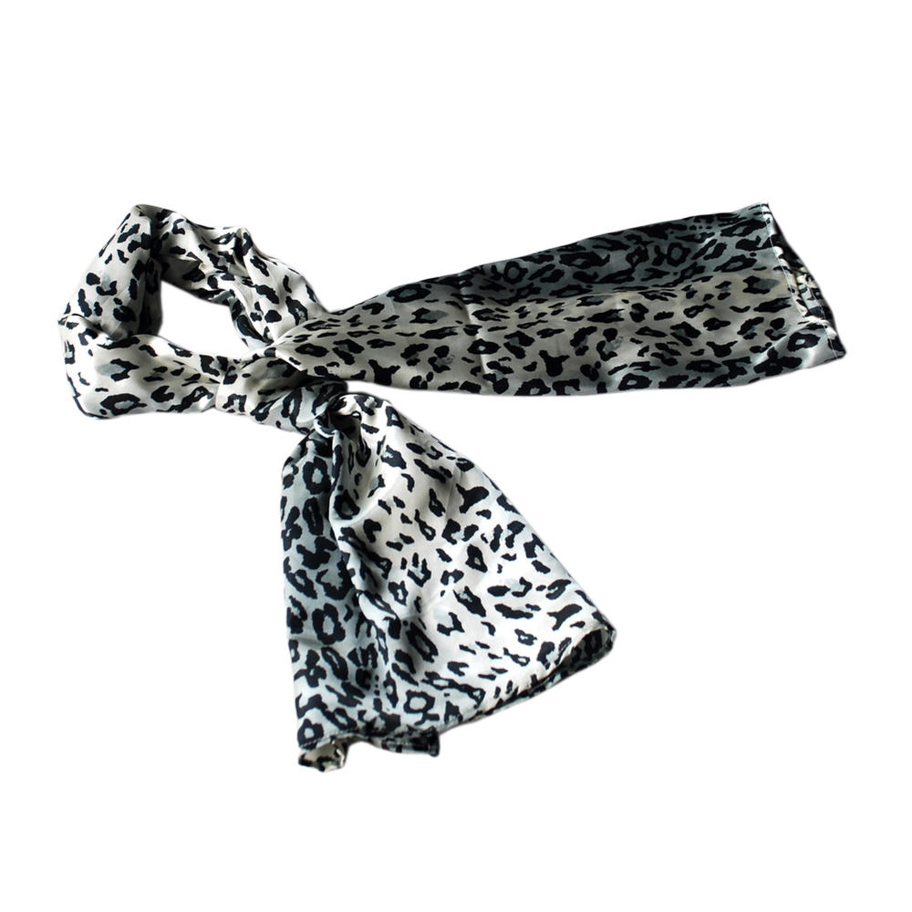 Blancho Brando Simple Leopard Print Stylish Completely Natural Silk Scarf/Wrap/Shawl(Large)