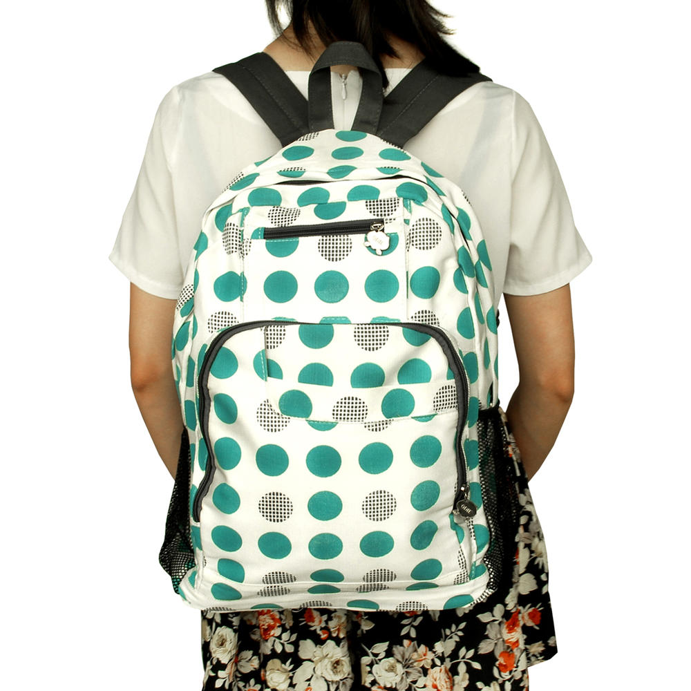 Blancho Bedding [Blue Sky] Fabric Art School Backpack Outdoor Daypack