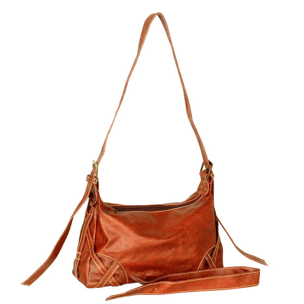 Blancho Bedding [Free Dance] Stylish Coffee Double Handle Leatherette Bag Handbag Purse