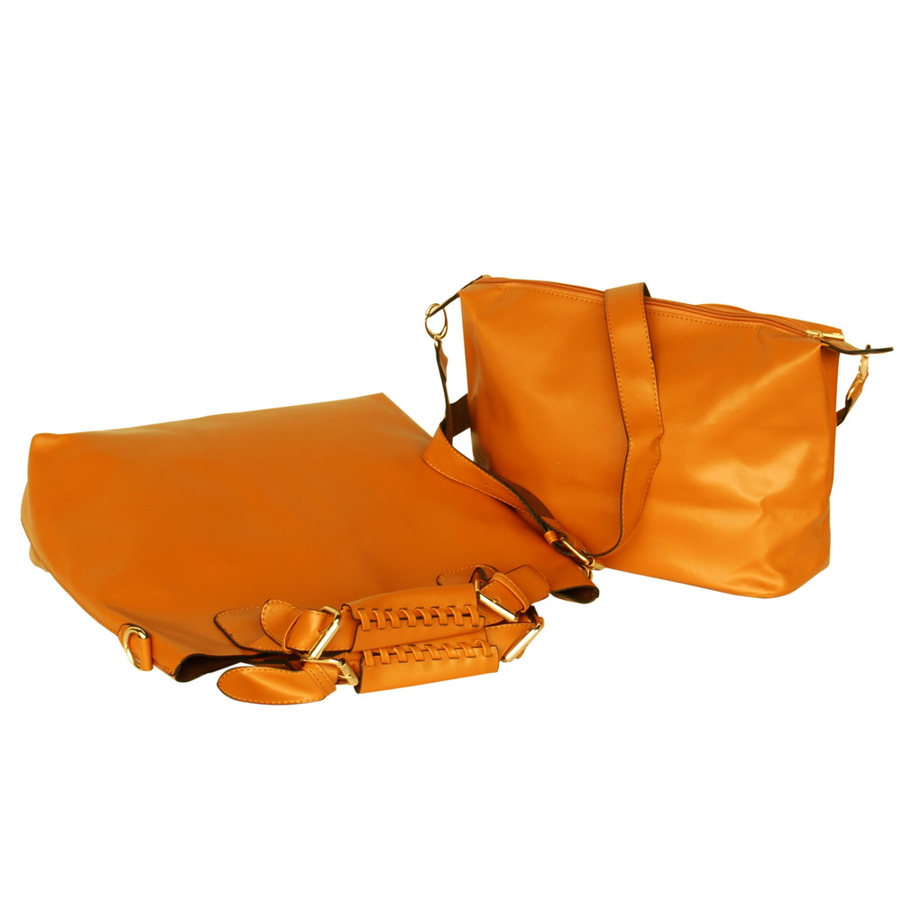 Blancho Bedding [Sweet Passion] Stylish Brown An Adjustable Strap Leatherette Bag Handbag Purse