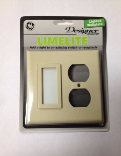 Ge Designer Collection Lighted Outlet Cover Wallplate Switch