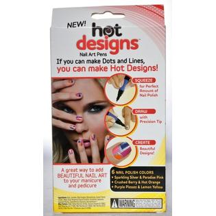 Hot Designs Nail Art Pens allstar allstar hot designs nail art pens 2 in 1 brush art pen