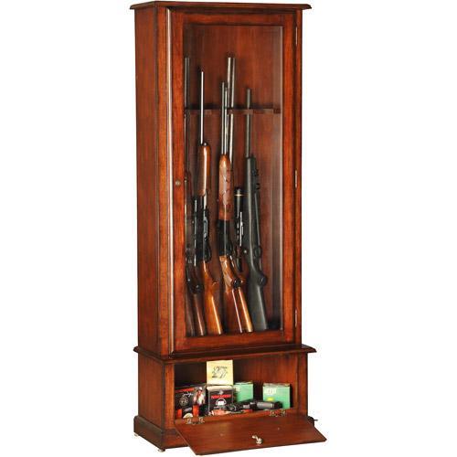 American Furniture Classics Wooden 8 Gun Cabinet Safe  American Furniture Classics Wooden 8 Gun Cabinet Safe