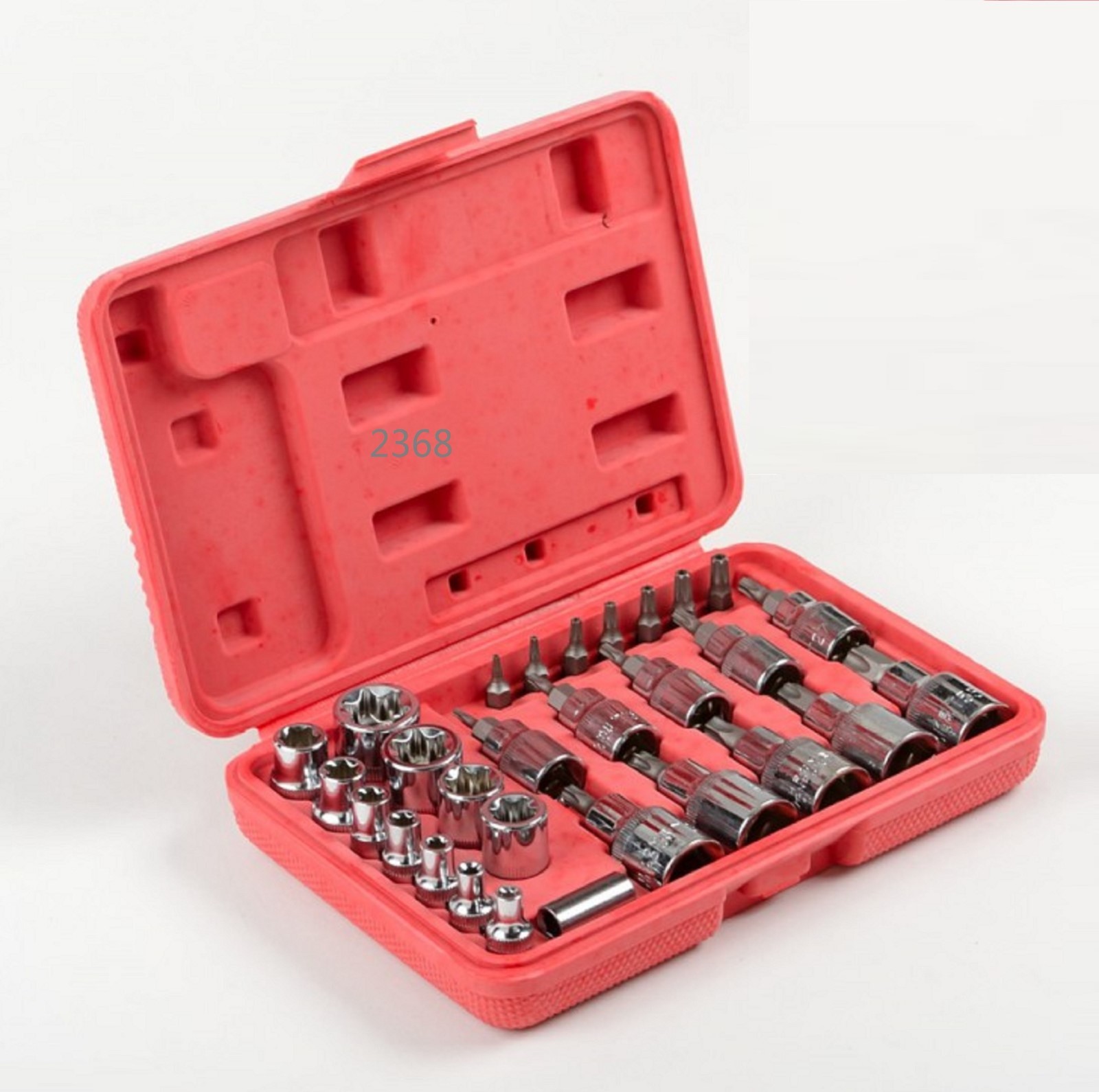 Aj Valley Wx Ate Ctt 30 Pc Male Tamper Proof Star Bit And Female E Socket Set Torx Driver Bits Tool