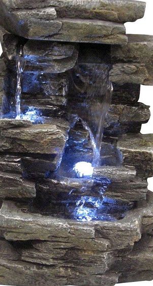 Alpine Win220 Indoor 13 In Waterfall Tabletop Rocks Fountain