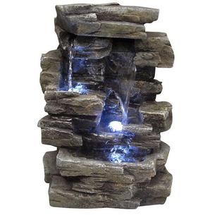 Alpine Win220 Indoor 13 In Waterfall Tabletop Rocks Fountain