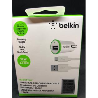 Belkin Belkin Fast Car Charger 12w 2 4a 1 2m Micro Cable