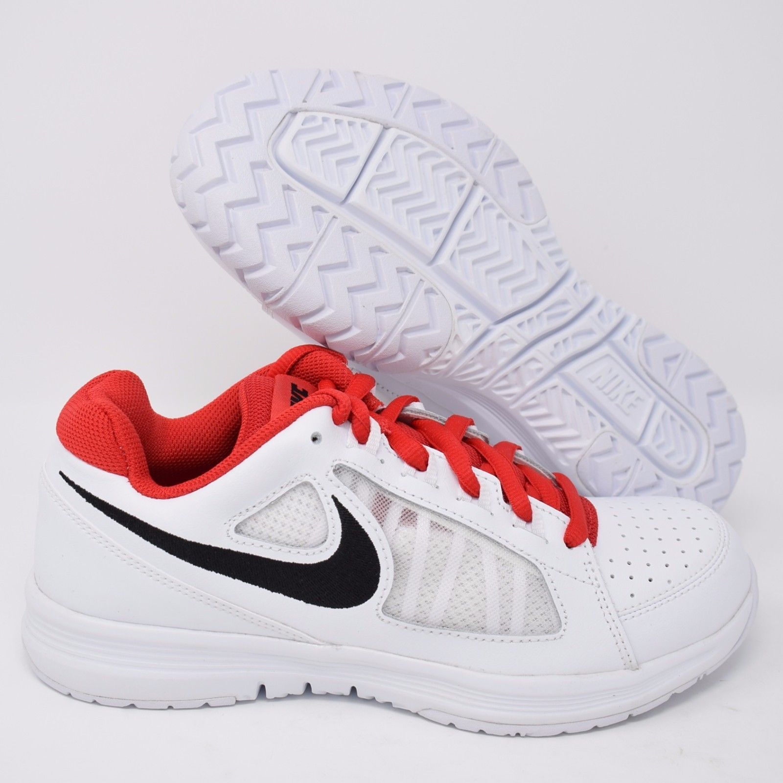 tire Oppose Straighten Nike Air Vapor Ace 724868-108 Mens Tennis Shoes White Black & Red