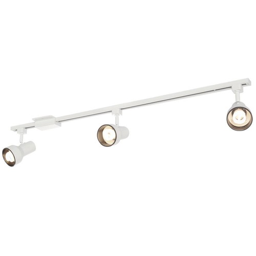 Hampton Bay Linear Track Kit With 3 R20 Step Cylinder Fixtures White Hampton Bay Linear Track Kit With 3 R20 Step Cylinder Fixtures White 595252