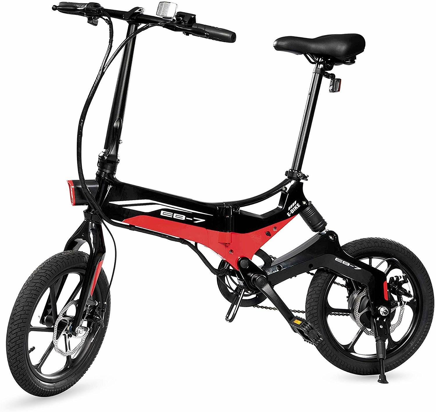 Swagtron Swagcycle Eb 7 Folding Electric Bike W 350w Motor 36v Lithium Ion Battery Pedal