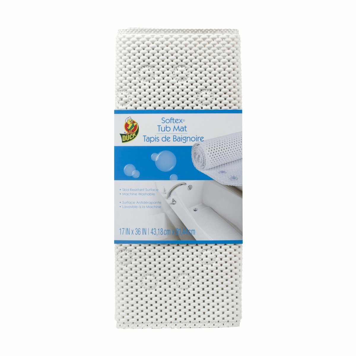 Duck Brand 393477 Softex Bath Mat, 17 x 36-Inch