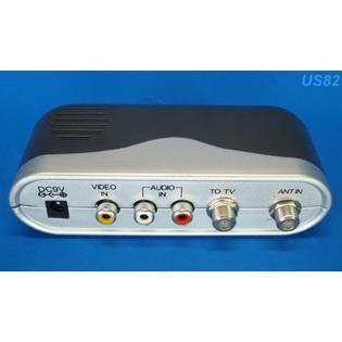 Getwiredusa Us82 Rca In Coax Out Cable Adapter Tv Av Coaxial To Rca Converter Audio Video Us