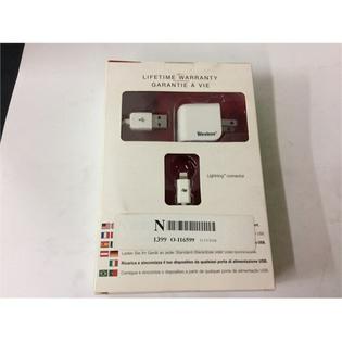 Ea O Just Wireless Lightning Wall Charger And Usb Cord White
