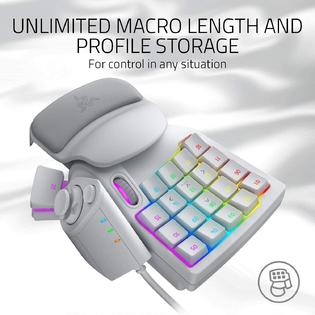 Rzr3m1 New Razer Tartarus Pro Gaming Keypad Mercury White Analog Optical Key