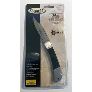 New Sheffield 12128 Tahoe Folding Pocket Knife 3 Stainless Blade